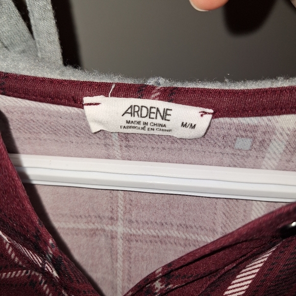 Ardenes plaid shirt/sweater combo - Picture 3 of 4